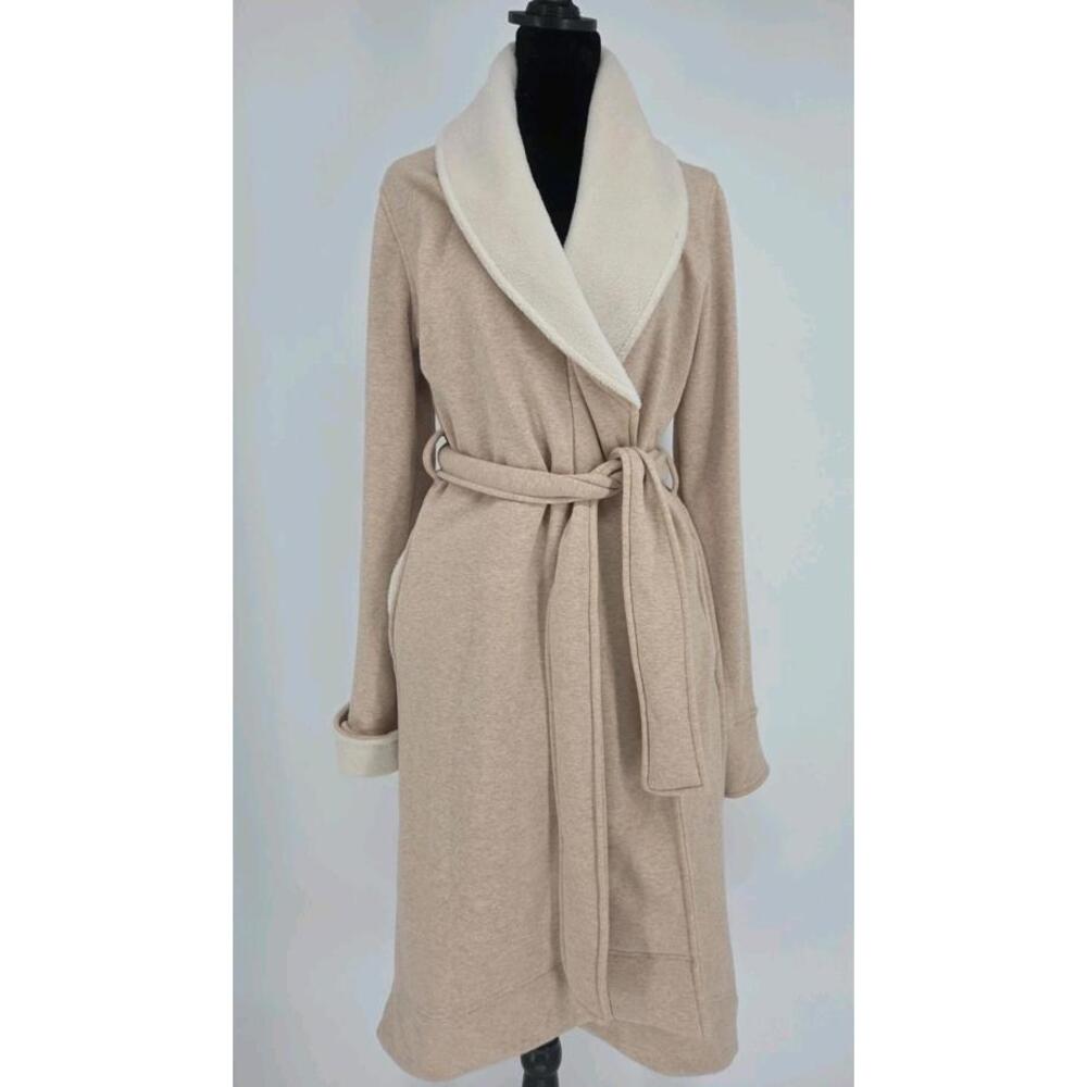 UGG Duffield II Women’s Cozy Belted Robe Small Tan With Belt